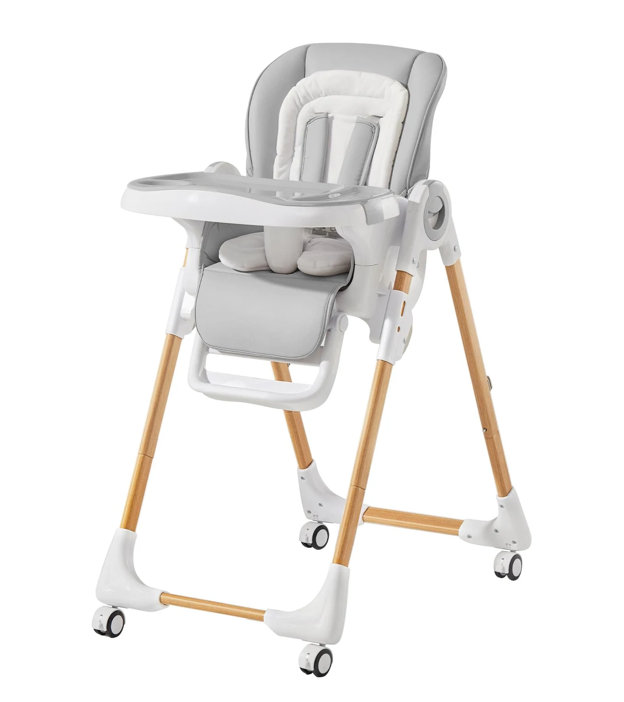 Adjustable Convertible High Chair · Light Gray
