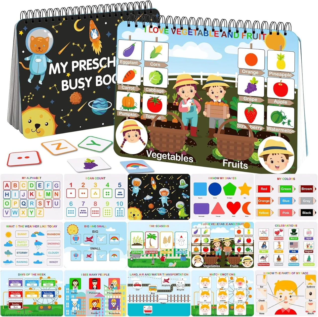 30-Activity Busy Book · Multicolored